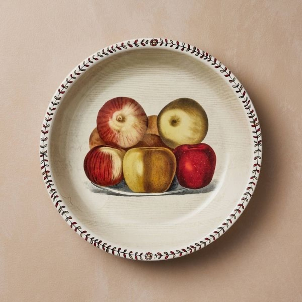 JOHN DERIAN APPLE PIE PLATE.. Thanksgiving